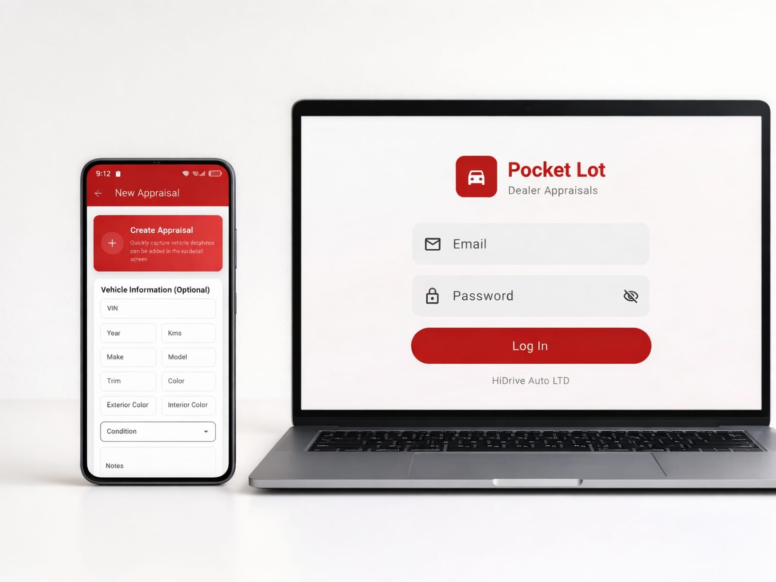 Pocket Lot on laptop and mobile